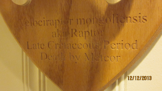 Velociraptor Dinosaur Trophy
